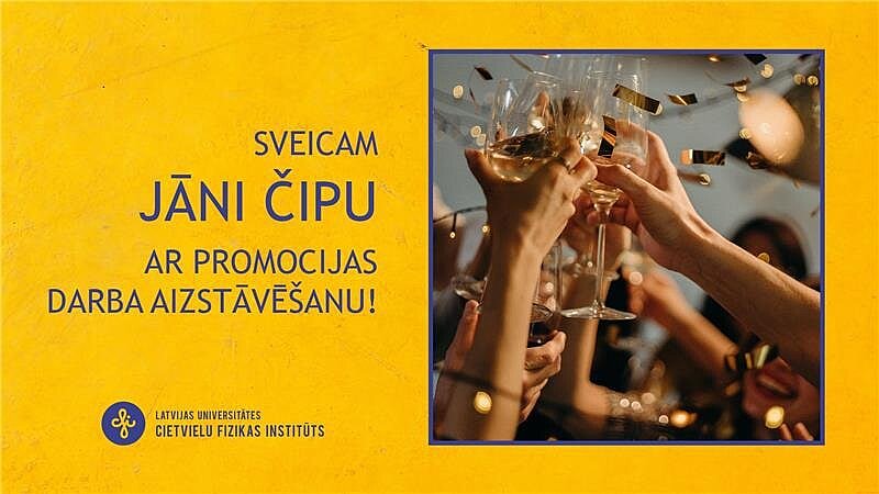 LU CFI pētnieks Jānis Čipa aizstāvējis promocijas darbu