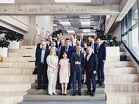 The European Commission commends the University of Latvia's scientific achievements. © Photo: Aija Pakalna, Department of Communication and Innovation at the University of Latvia.