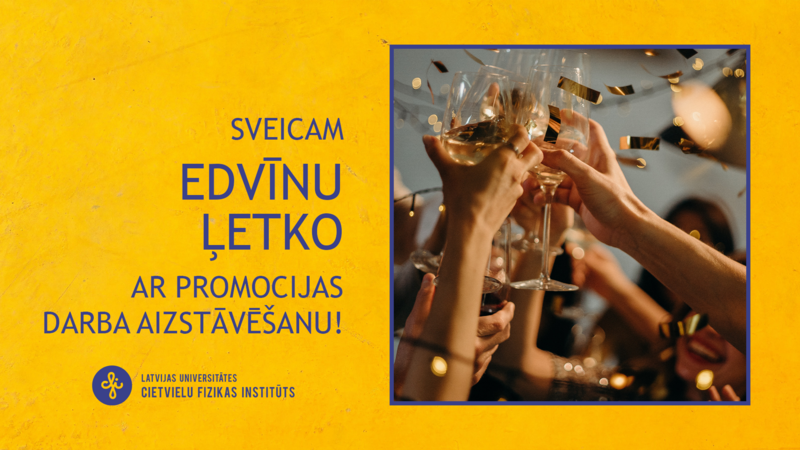 LU CFI pētnieks Edvīns Ļetko aizstāvējis promocijas darbu