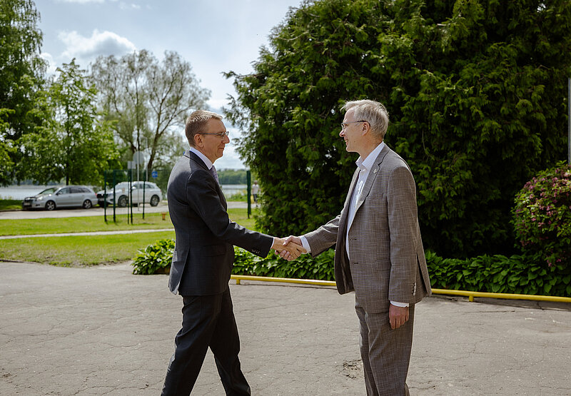 The President of Latvia Edgars Rinkēvičs visits ISSP UL